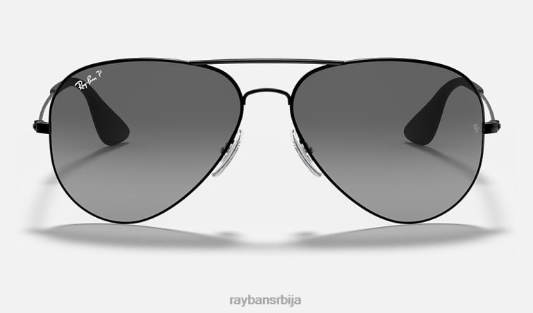 Ray-Ban рб3558 P0HP542 наочаре за сунце полирана црно/сива мушкарци