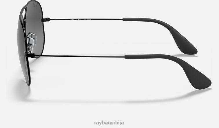 Ray-Ban рб3558 P0HP542 наочаре за сунце полирана црно/сива мушкарци