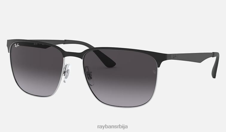 Ray-Ban рб3569 P0HP836 наочаре за сунце полирано црно на сребрно/сиво мушкарци