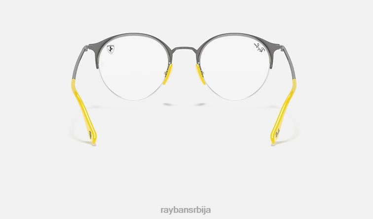 Ray-Ban рб3578вм сцудериа феррари колекција P0HP2420 наочаре за сунце углачано црно на сребру мушкарци