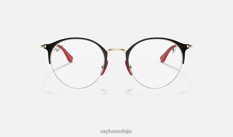 Ray-Ban рб3578вм сцудериа феррари колекција P0HP2421 наочаре за сунце углачано црно на злату мушкарци