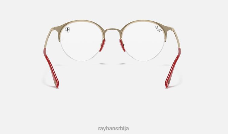 Ray-Ban рб3578вм сцудериа феррари колекција P0HP2421 наочаре за сунце углачано црно на злату мушкарци