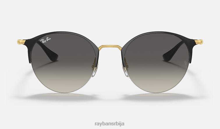 Ray-Ban рб3578 P0HP430 наочаре за сунце полирано црно на златно/сиво мушкарци