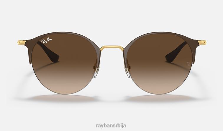 Ray-Ban рб3578 P0HP431 наочаре за сунце полирано браон/браон мушкарци