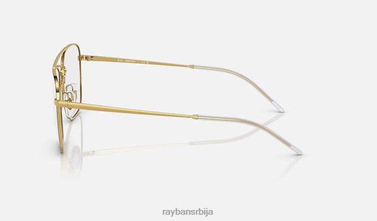 Ray-Ban рб3588 транзиције P0HP1246 наочаре за сунце полирано црно на златно/провидно/плаво мушкарци