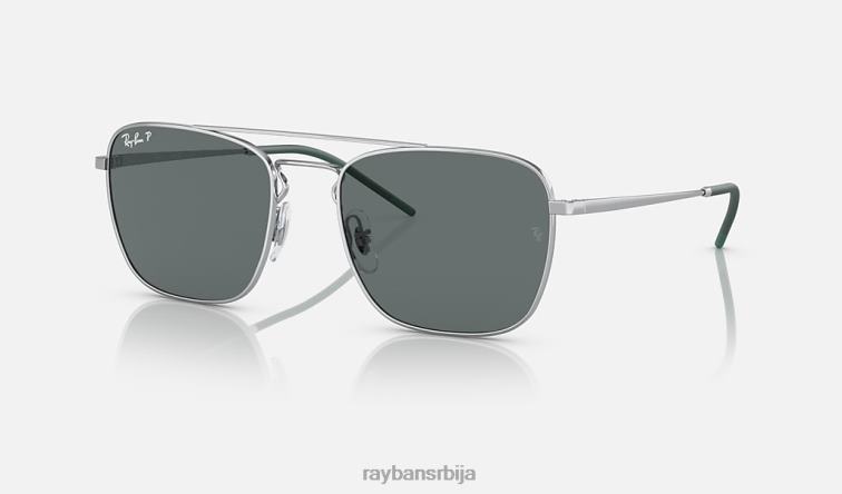 Ray-Ban рб3588 P0HP423 наочаре за сунце полирано сребрно/сиво мушкарци