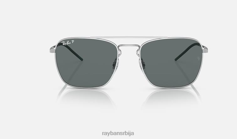 Ray-Ban рб3588 P0HP423 наочаре за сунце полирано сребрно/сиво мушкарци