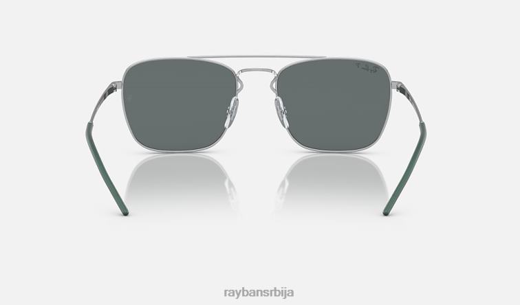 Ray-Ban рб3588 P0HP423 наочаре за сунце полирано сребрно/сиво мушкарци