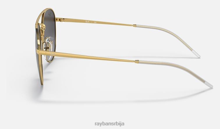 Ray-Ban рб3589 P0HP794 наочаре за сунце полирано црно на златно/сиво мушкарци