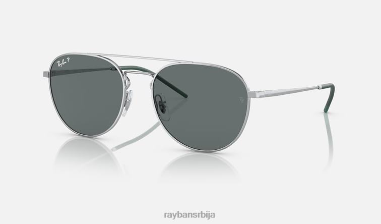 Ray-Ban рб3589 P0HP799 наочаре за сунце полирано сребрно/сиво мушкарци