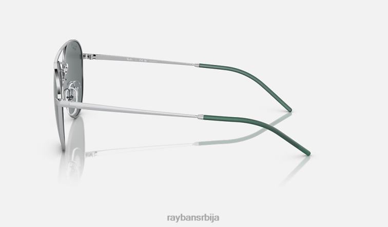 Ray-Ban рб3589 P0HP799 наочаре за сунце полирано сребрно/сиво мушкарци