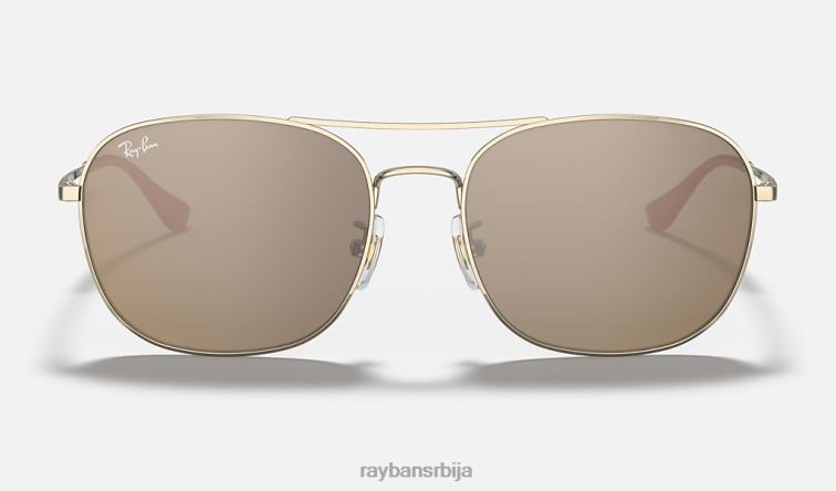 Ray-Ban рб3613д цни едитион P0HP1131 наочаре за сунце полирано злато/злато мушкарци