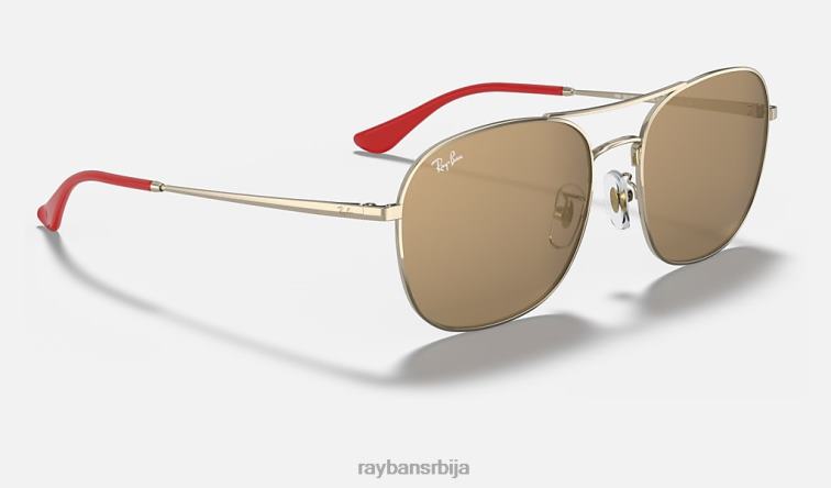 Ray-Ban рб3613д цни едитион P0HP1131 наочаре за сунце полирано злато/злато мушкарци