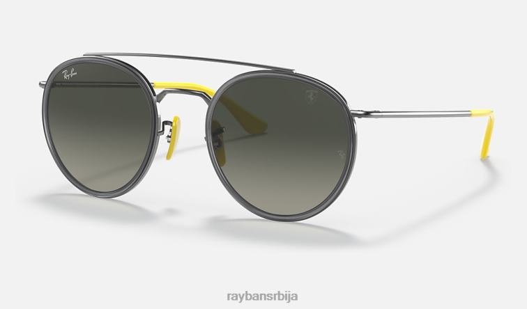 Ray-Ban рб3647м сцудериа феррари колекција P0HP1036 наочаре за сунце углачан гунметал/сива мушкарци