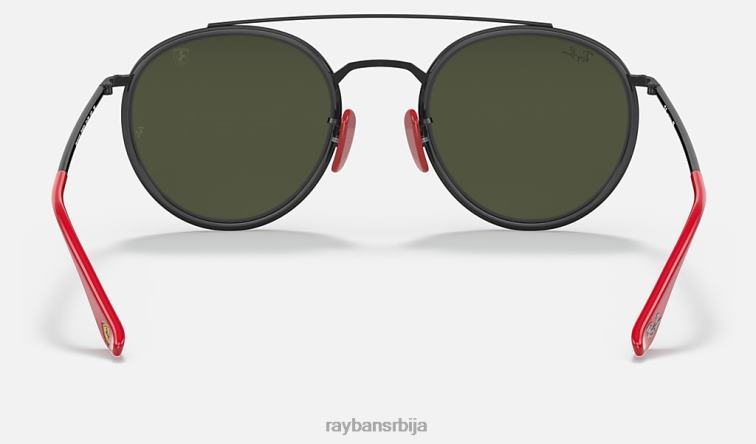 Ray-Ban рб3647м сцудериа феррари колекција P0HP1037 наочаре за сунце полирана црно/зелена мушкарци