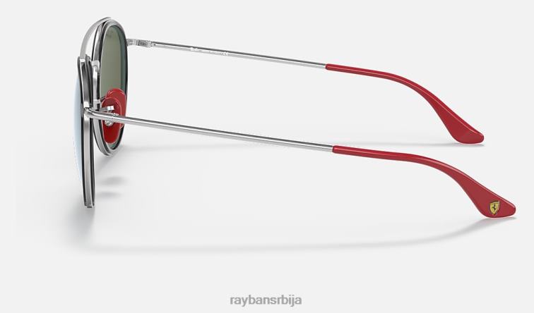 Ray-Ban рб3647м сцудериа феррари колекција P0HP1038 наочаре за сунце полирано сребро/сребро мушкарци