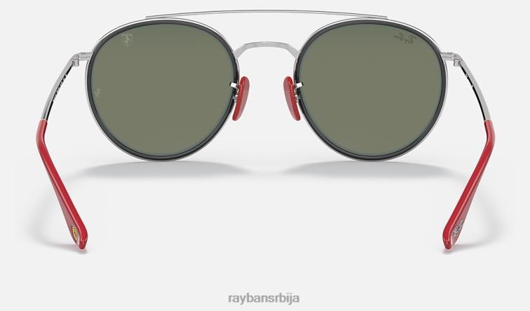 Ray-Ban рб3647м сцудериа феррари колекција P0HP1038 наочаре за сунце полирано сребро/сребро мушкарци