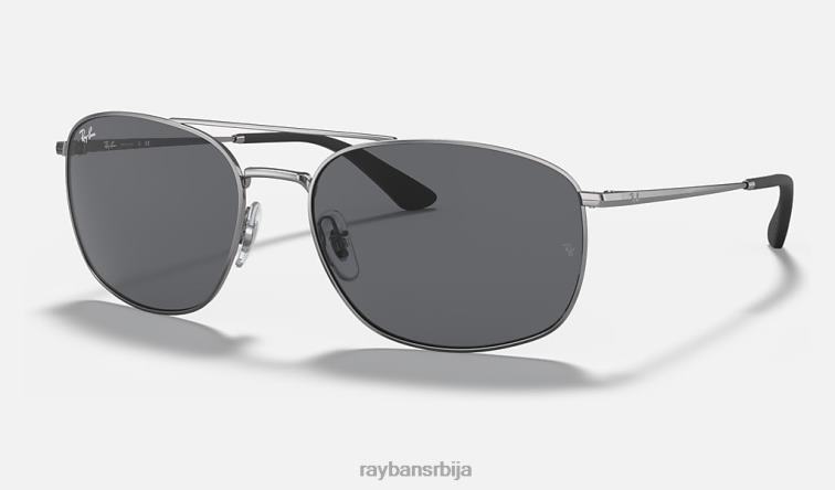 Ray-Ban рб3654 P0HP317 наочаре за сунце углачан гунметал/сива мушкарци