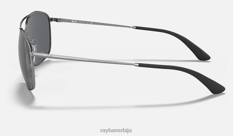Ray-Ban рб3654 P0HP317 наочаре за сунце углачан гунметал/сива мушкарци