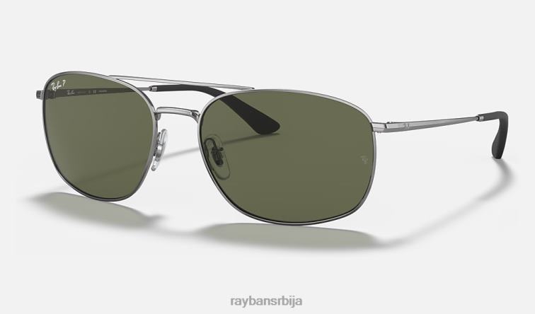 Ray-Ban рб3654 P0HP318 наочаре за сунце углачан гунметал/зелено мушкарци