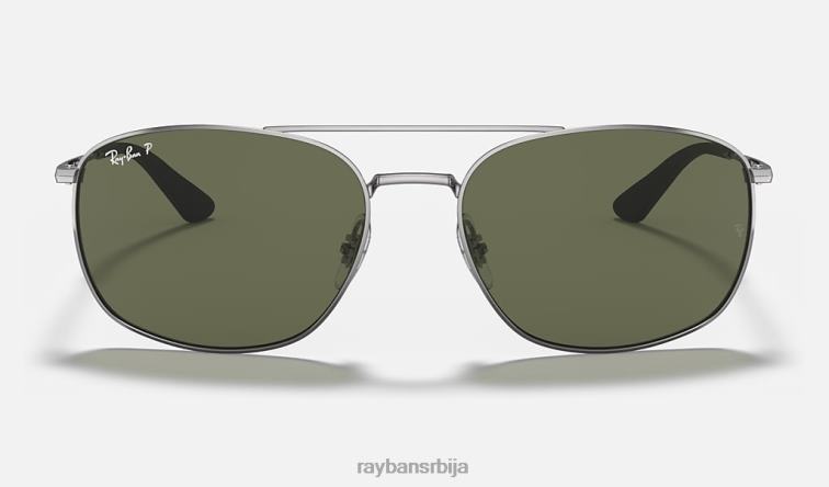 Ray-Ban рб3654 P0HP318 наочаре за сунце углачан гунметал/зелено мушкарци