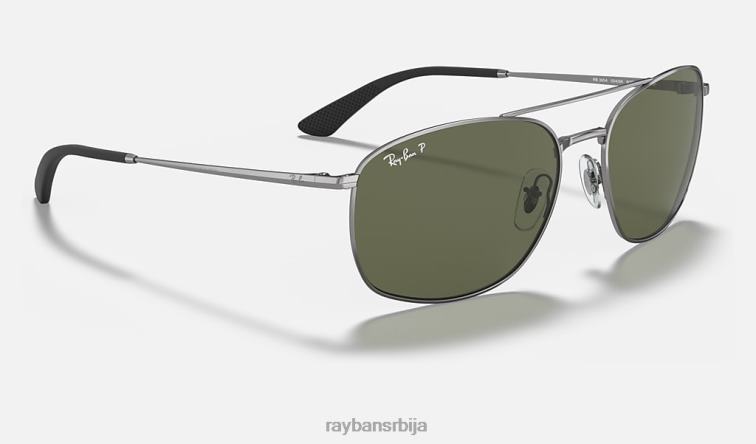 Ray-Ban рб3654 P0HP318 наочаре за сунце углачан гунметал/зелено мушкарци