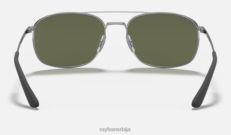 Ray-Ban рб3654 P0HP318 наочаре за сунце углачан гунметал/зелено мушкарци
