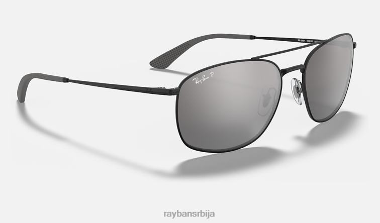Ray-Ban рб3654 P0HP319 наочаре за сунце полирана црна/сребрна мушкарци