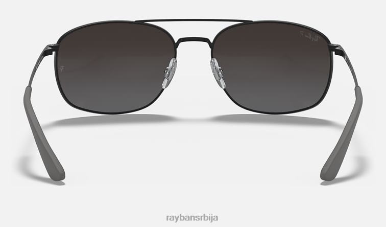 Ray-Ban рб3654 P0HP319 наочаре за сунце полирана црна/сребрна мушкарци