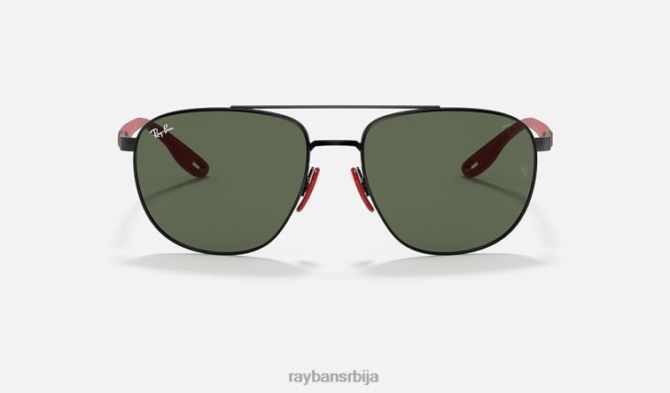 Ray-Ban рб3659м сцудериа феррари колекција P0HP1120 наочаре за сунце полирана црно/зелена мушкарци