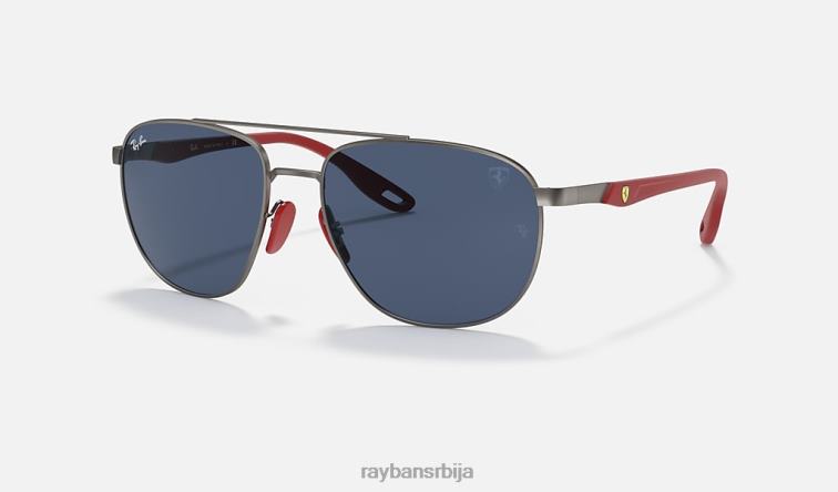 Ray-Ban рб3659м сцудериа феррари колекција P0HP1122 наочаре за сунце мат гунметал/тамно плава мушкарци