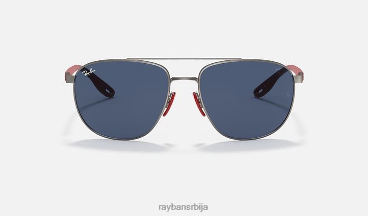 Ray-Ban рб3659м сцудериа феррари колекција P0HP1122 наочаре за сунце мат гунметал/тамно плава мушкарци