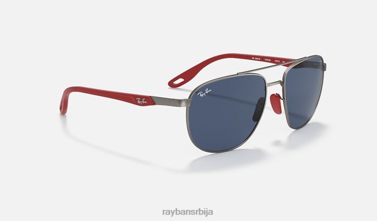 Ray-Ban рб3659м сцудериа феррари колекција P0HP1122 наочаре за сунце мат гунметал/тамно плава мушкарци