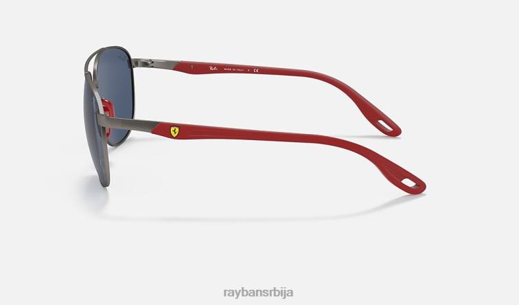 Ray-Ban рб3659м сцудериа феррари колекција P0HP1122 наочаре за сунце мат гунметал/тамно плава мушкарци