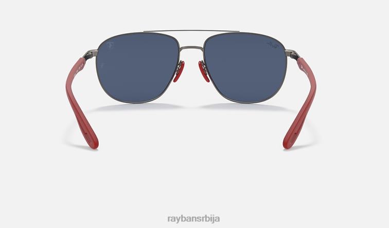 Ray-Ban рб3659м сцудериа феррари колекција P0HP1122 наочаре за сунце мат гунметал/тамно плава мушкарци