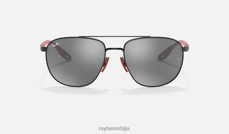 Ray-Ban рб3659м сцудериа феррари колекција P0HP1123 наочаре за сунце мат црна/сива мушкарци