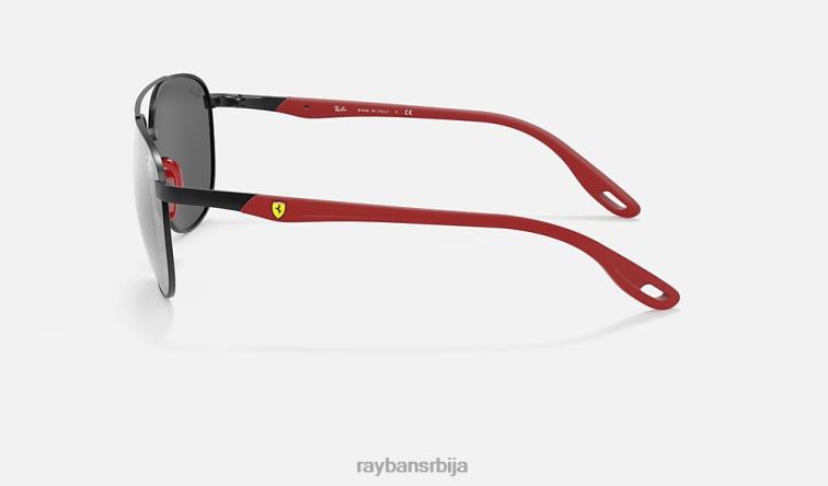 Ray-Ban рб3659м сцудериа феррари колекција P0HP1123 наочаре за сунце мат црна/сива мушкарци