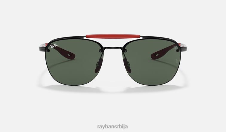 Ray-Ban рб3662м сцудериа феррари колекција P0HP1048 наочаре за сунце полирана црно/зелена мушкарци