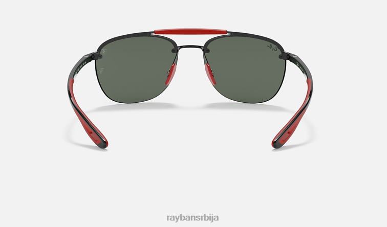 Ray-Ban рб3662м сцудериа феррари колекција P0HP1048 наочаре за сунце полирана црно/зелена мушкарци