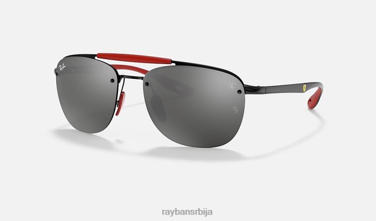 Ray-Ban рб3662м сцудериа феррари колекција P0HP1050 наочаре за сунце мат црна/сива мушкарци