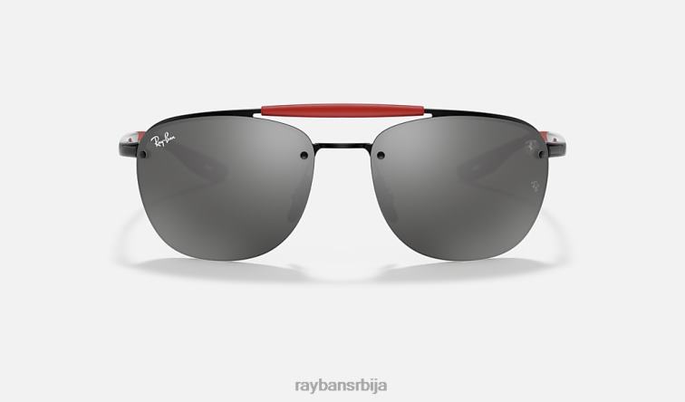 Ray-Ban рб3662м сцудериа феррари колекција P0HP1050 наочаре за сунце мат црна/сива мушкарци