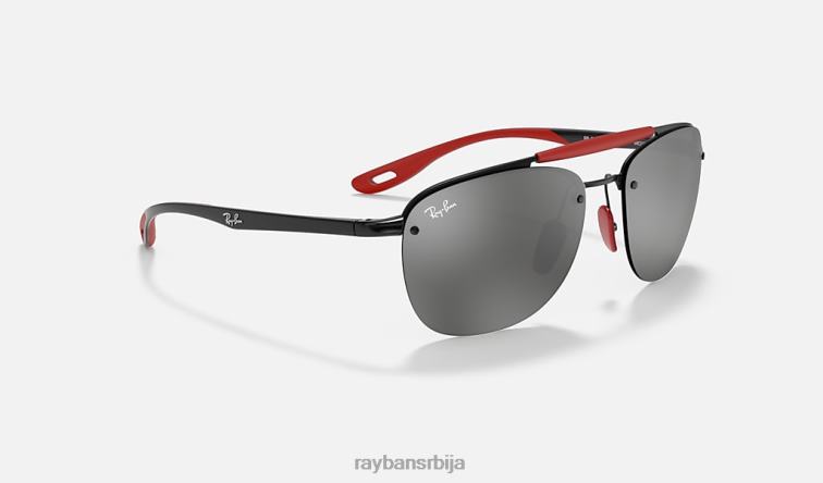 Ray-Ban рб3662м сцудериа феррари колекција P0HP1050 наочаре за сунце мат црна/сива мушкарци