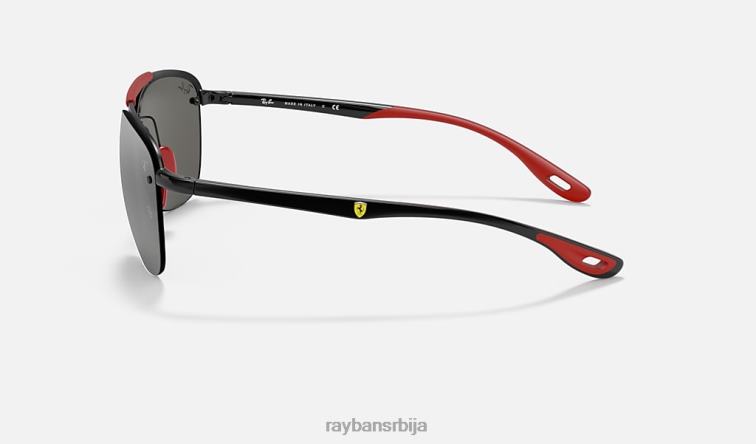 Ray-Ban рб3662м сцудериа феррари колекција P0HP1050 наочаре за сунце мат црна/сива мушкарци
