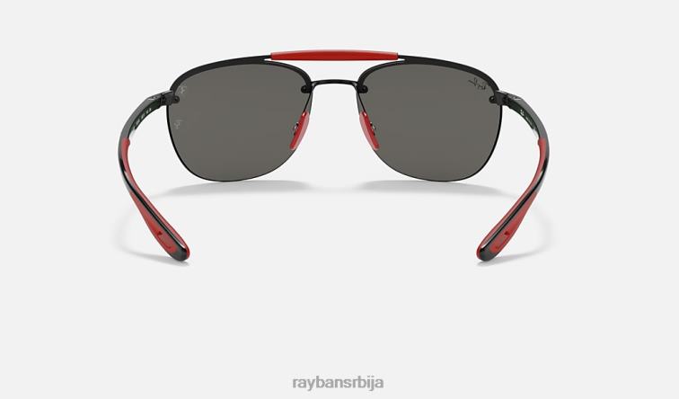 Ray-Ban рб3662м сцудериа феррари колекција P0HP1050 наочаре за сунце мат црна/сива мушкарци