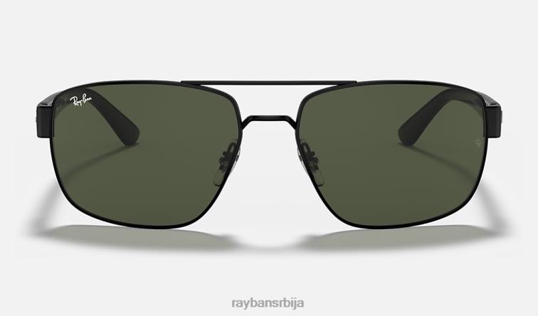 Ray-Ban рб3663 P0HP668 наочаре за сунце полирана црно/зелена мушкарци