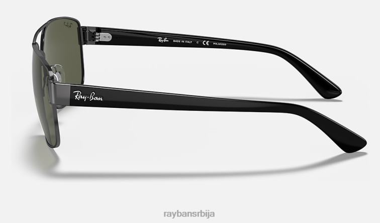 Ray-Ban рб3663 P0HP669 наочаре за сунце углачан гунметал/зелено мушкарци