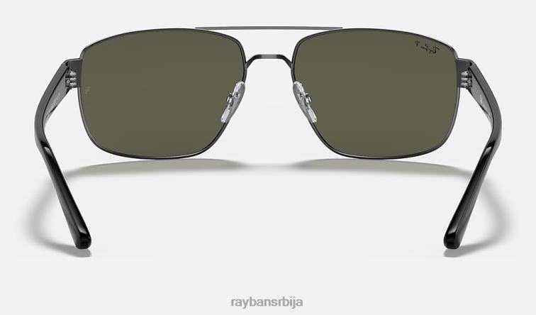 Ray-Ban рб3663 P0HP669 наочаре за сунце углачан гунметал/зелено мушкарци