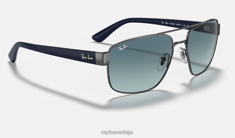Ray-Ban рб3663 P0HP671 наочаре за сунце углачан гунметал/плаво мушкарци