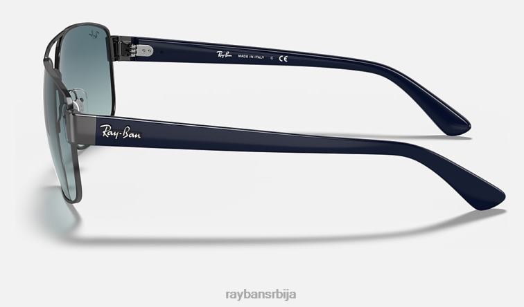 Ray-Ban рб3663 P0HP671 наочаре за сунце углачан гунметал/плаво мушкарци