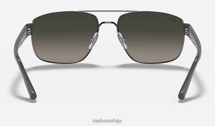 Ray-Ban рб3663 P0HP672 наочаре за сунце углачан гунметал/сива мушкарци